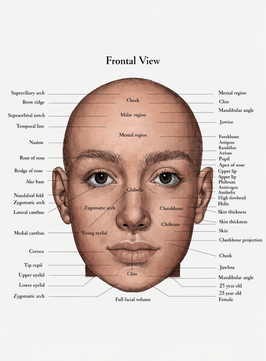 Clinical anatomy — 20s: Peak facial architecture