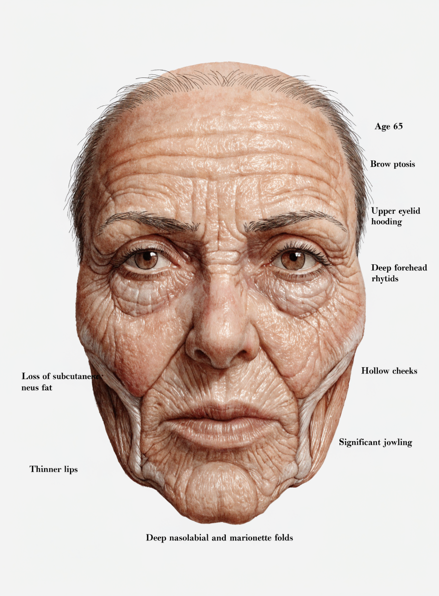 Clinical anatomy — 60s: Advanced skeletal remodeling